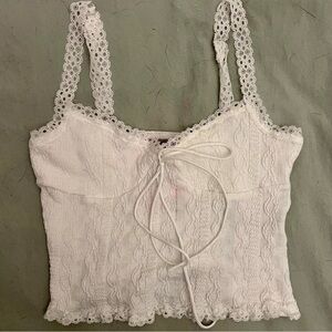 Edikted White Lace Camisole Top